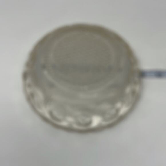 Vintage Bartlett &Collins glass Manhattan clear crystal bowl bulls eye gold trim - Picture 9 of 10